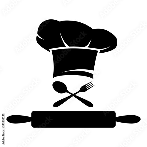 cooking chef symbol set icon