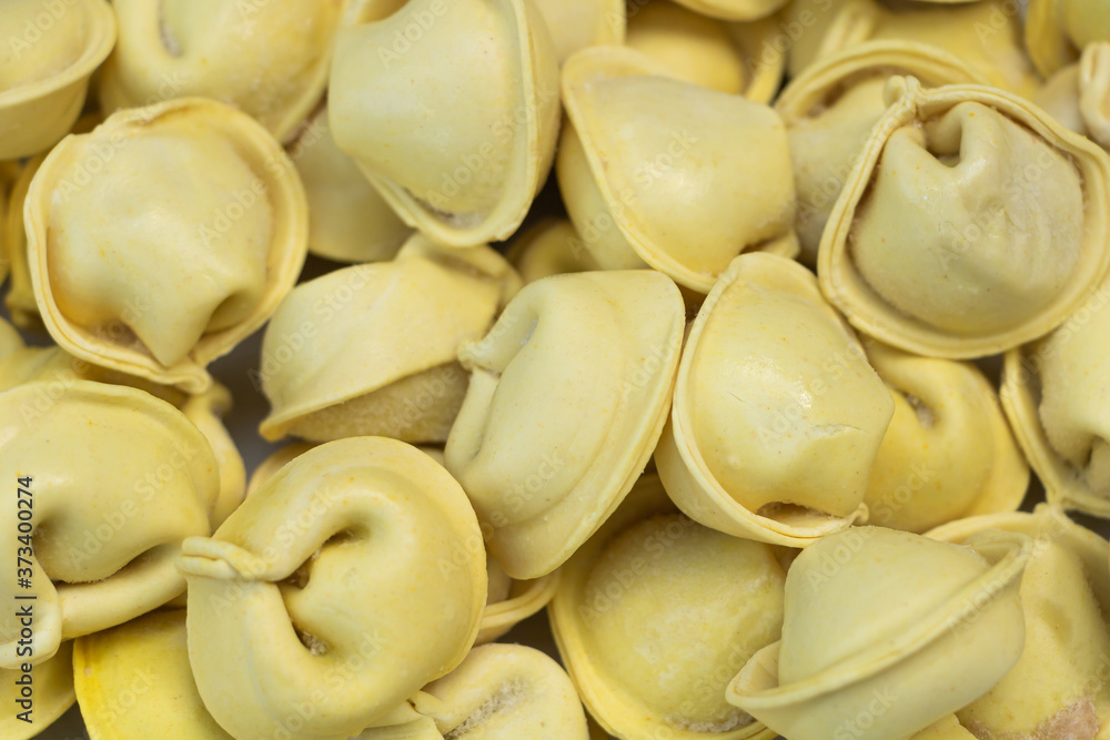 Raw dumplings texture background. Ready to cook Raw dumplings texture background. Ready to cook