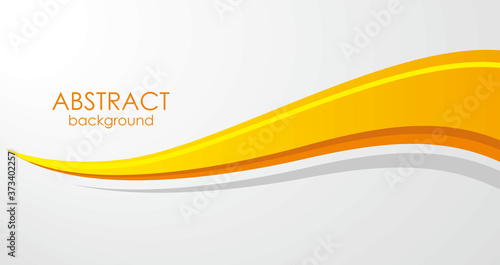 yellow abstract background banner template isolated on white