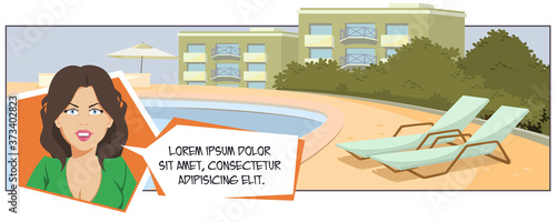 Illustration for website and mobile website development. Travel industry.