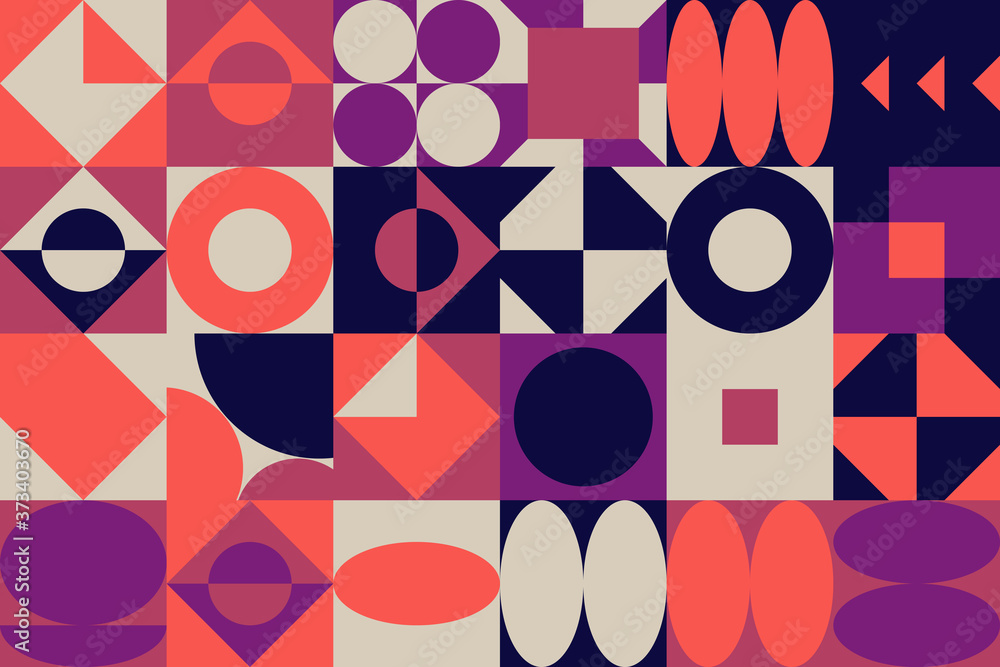 Deconstructed Abstract Vector Pattern Design Deconstructed Abstract Vector Pattern Design