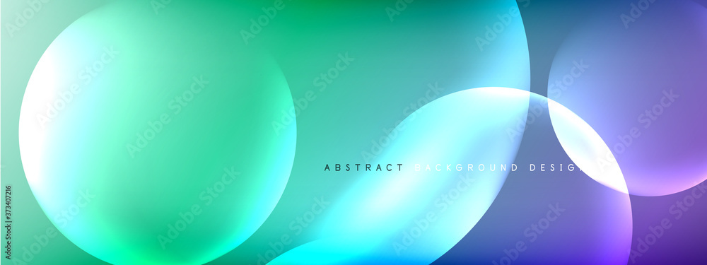 Vector abstract background liquid bubble circles on fluid gradient with shadows and light effects. Shiny design templates for text Vector abstract background liquid bubble circles on fluid gradient with shadows and light effects. Shiny design templates for text