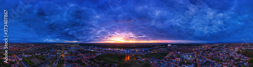 panoramis sunrise over the Liebfrauenkirche Worms Germany 360° VR © Mathias Weil