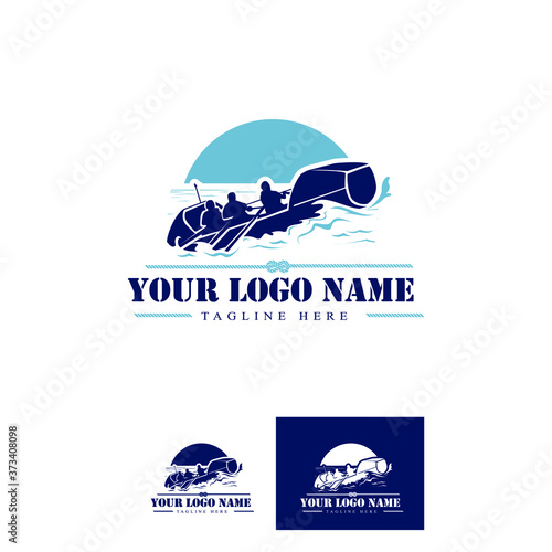 Rowing Boat logo template