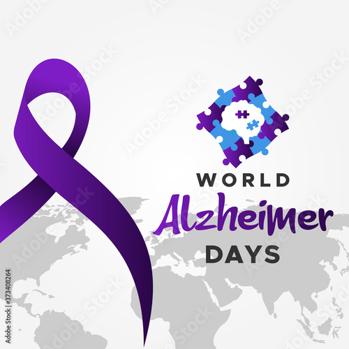 World Alzheimer Day Vector Design Illustration For Celebrate Moment