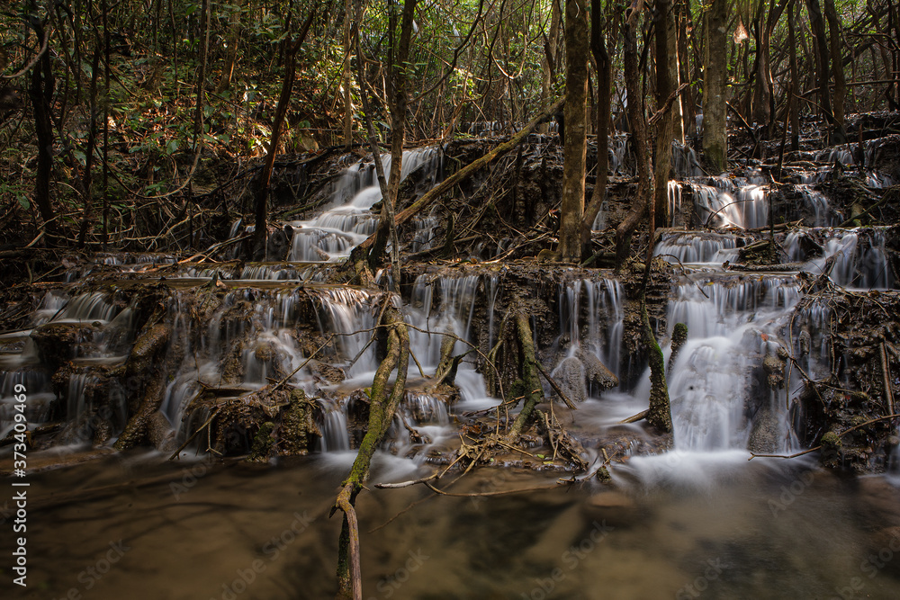 Ka Ngae Sot Waterfall 2 st floor at Thung Yai Naresuan Wildlife Sanctuary National Park (East side) - Tak Province of Thailand Ka Ngae Sot Waterfall 2 st floor at Thung Yai Naresuan Wildlife Sanctuary National Park (East side) - Tak Province of Thailand