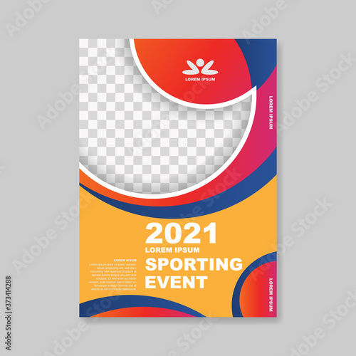 2021 sporting event poster. - Vector.
