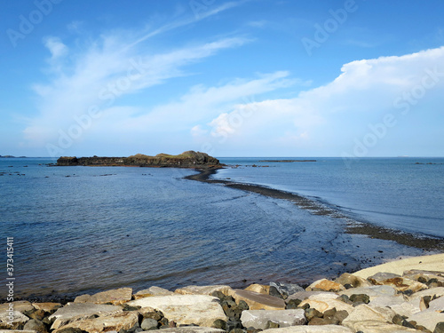 The “Moses Parts the Sea” (奎壁山摩西分海) in Kueibishan Recreation Area, Penghu County, TAIWAN