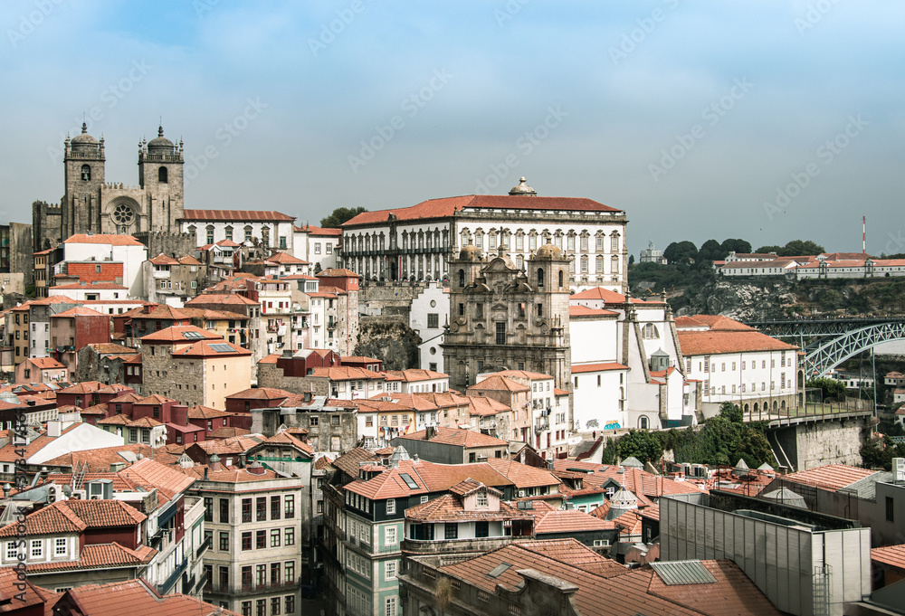 Beautiful view of Porto old town