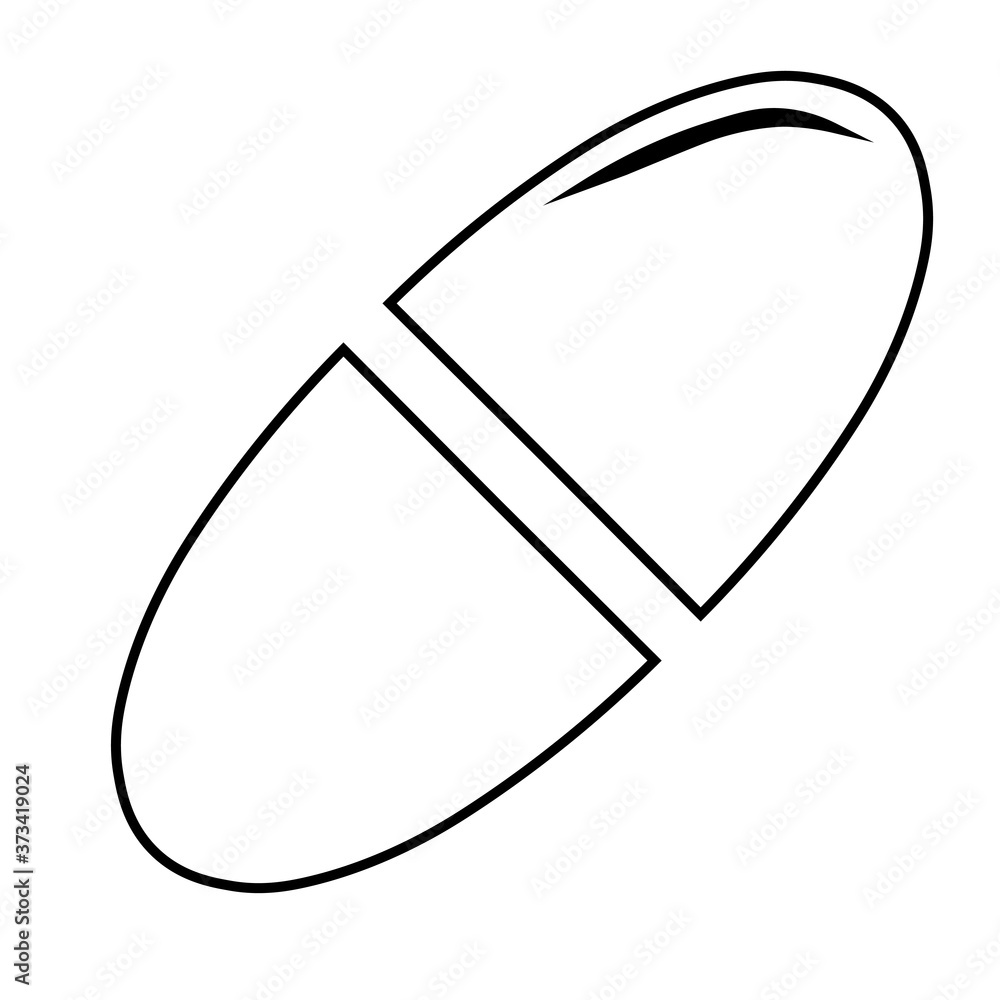 Pill icon in trendy flat style isolated. Pill icon page symbol for your web site design Pill icon in trendy flat style isolated. Pill icon page symbol for your web site design