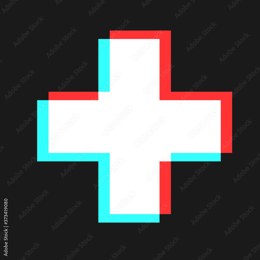 Simple Illustration of medical cross. Isolated flat icon Simple Illustration of medical cross. Isolated flat icon