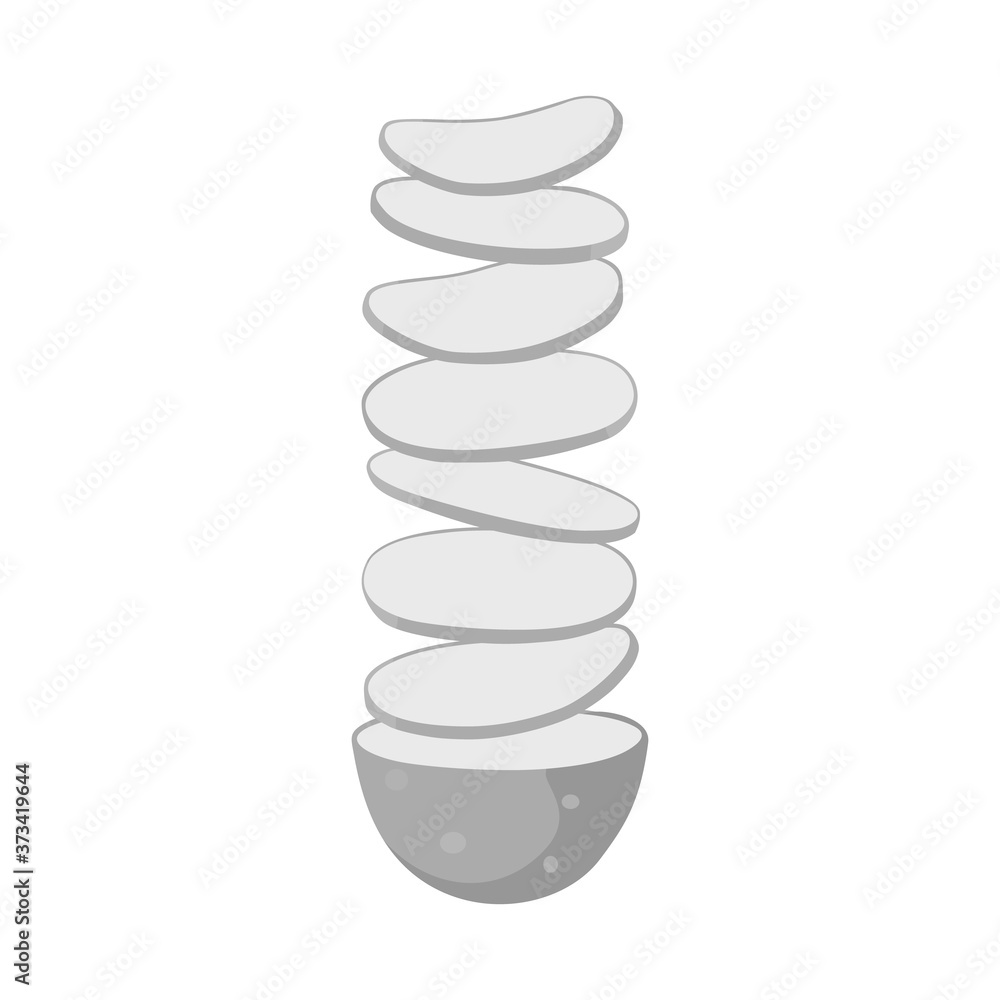 Vector illustration of chip and food logo. Web element of chip and vegetable stock symbol for web. Vector illustration of chip and food logo. Web element of chip and vegetable stock symbol for web.