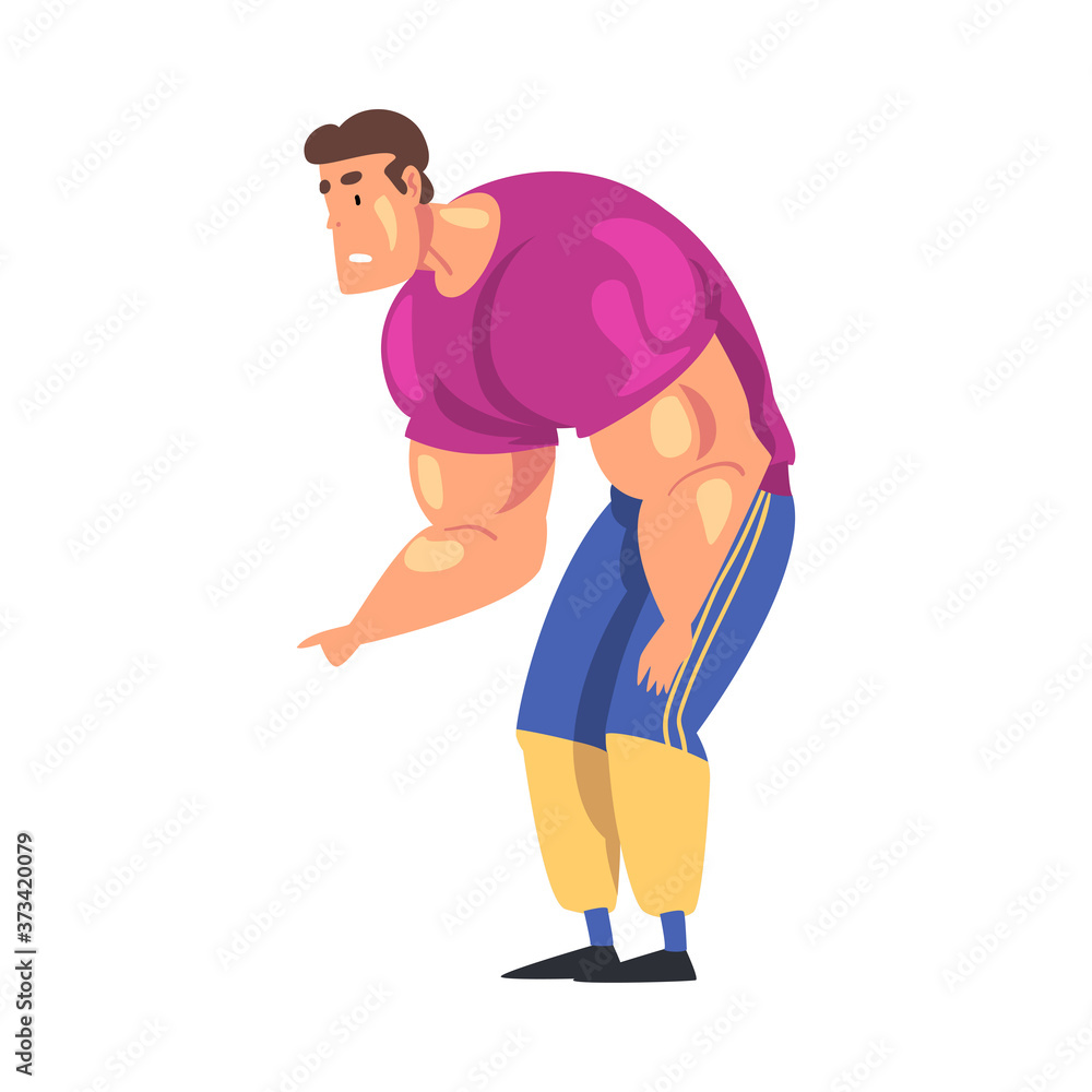Male Coach Trainer Instructor Character, Muscular Man in Sports Uniform Cartoon Style Vector Illustration Male Coach Trainer Instructor Character, Muscular Man in Sports Uniform Cartoon Style Vector Illustration