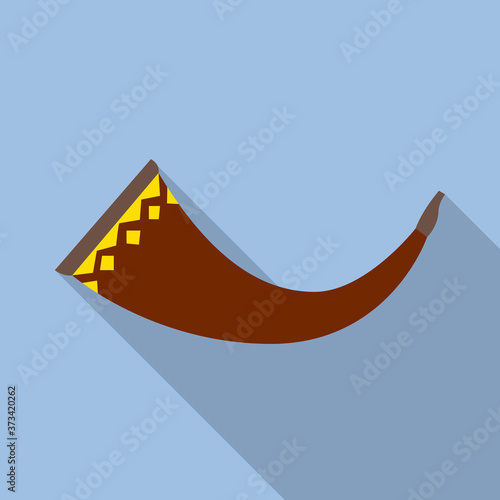 Vector design of horn and bugle symbol. Graphic of horn and music stock vector illustration.