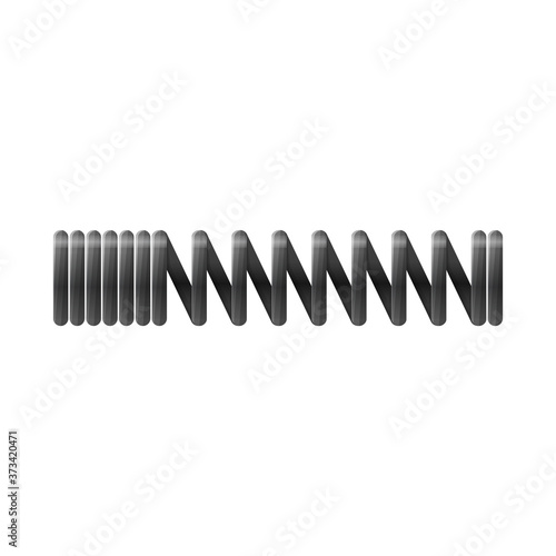 Vector illustration of coil and metal icon. Web element of coil and steel stock symbol for web.