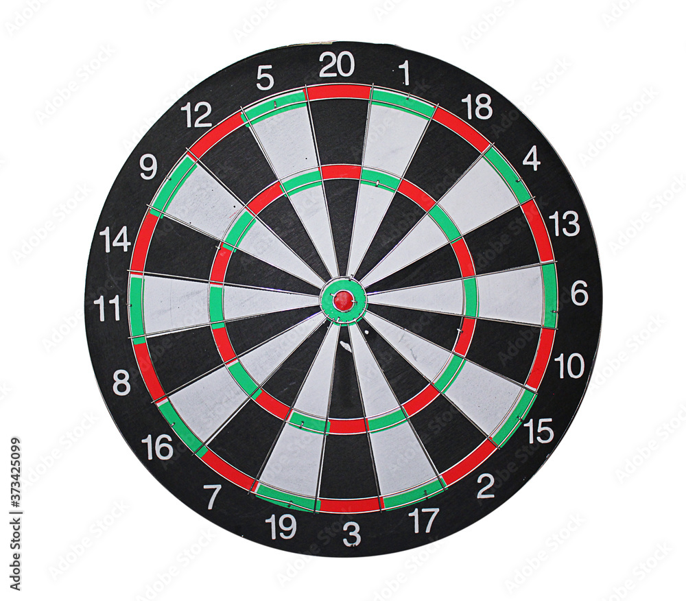 Dartboard target isolated on white background. Dartboard target isolated on white background.