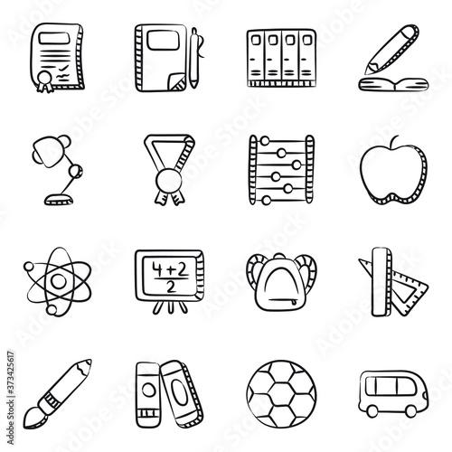

Back to School Doodle Icons Pack 
