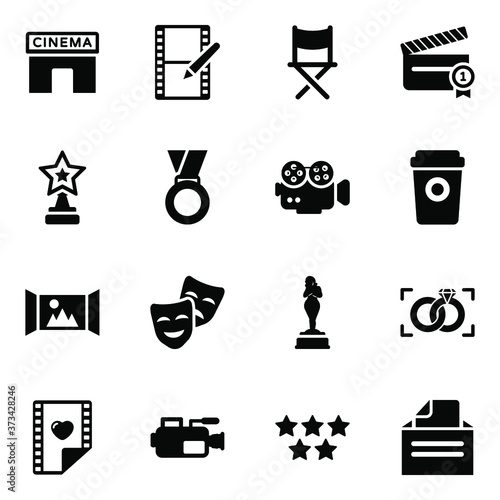 
Cinema and Multimedia solid Icons

