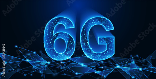 6G new wireless internet wifi connection. Global network high speed innovation connection. technology background. vector.