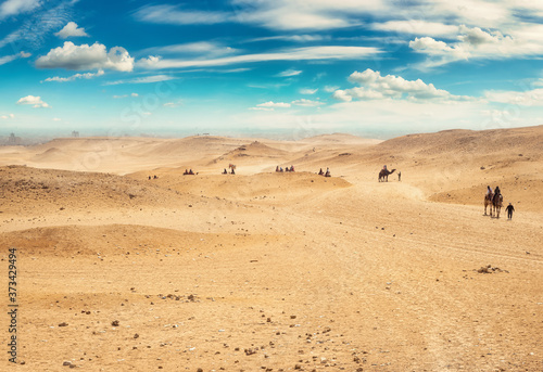 Fotografia Sandy desert in Egypt