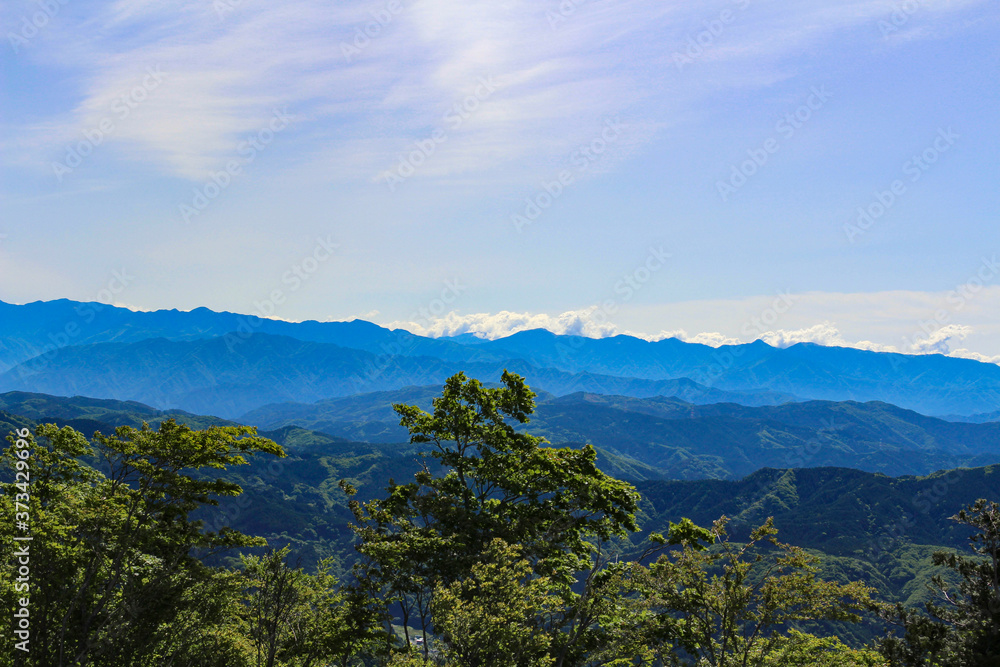 茶臼山高原からの眺め