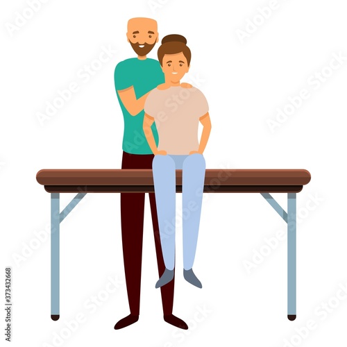 Back masseur icon. Cartoon of back masseur vector icon for web design isolated on white background