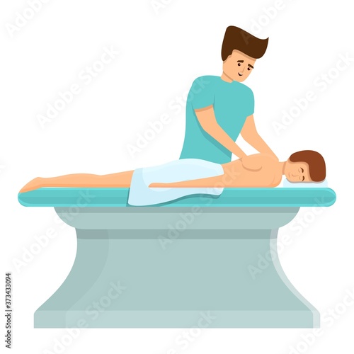Alternative masseur icon. Cartoon of alternative masseur vector icon for web design isolated on white background