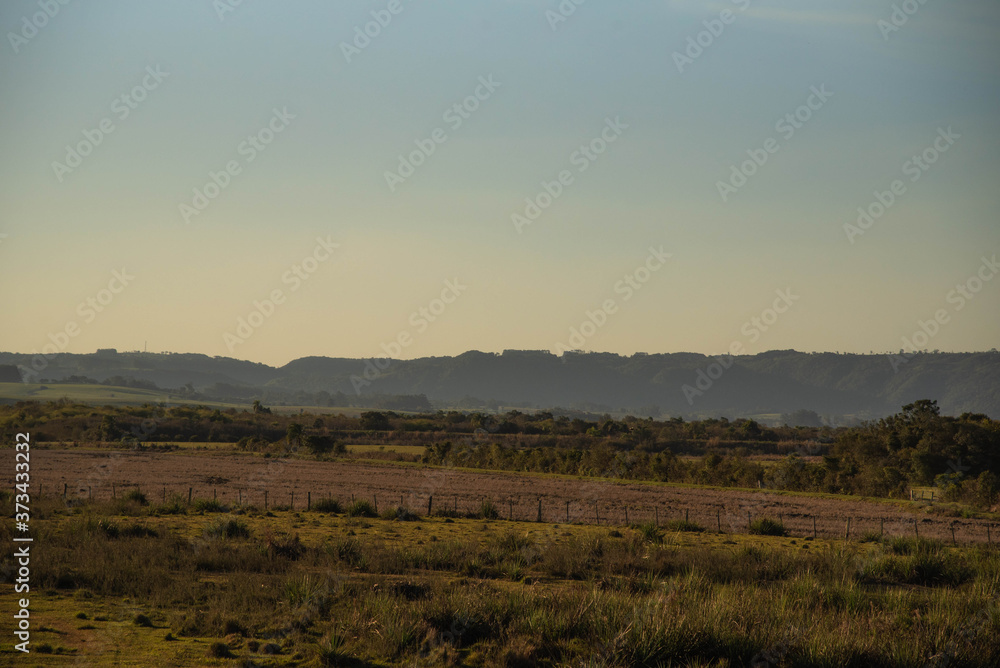 Rural landscape of the general fields in the border biome of Brazil and Uruguay.NEF