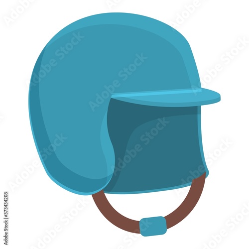 Hurling helmet icon. Cartoon of hurling helmet vector icon for web design isolated on white background