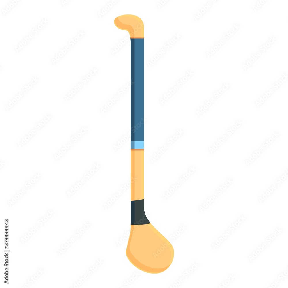 Hurling stick equipment icon. Cartoon of hurling stick equipment vector icon for web design isolated on white background Hurling stick equipment icon. Cartoon of hurling stick equipment vector icon for web design isolated on white background