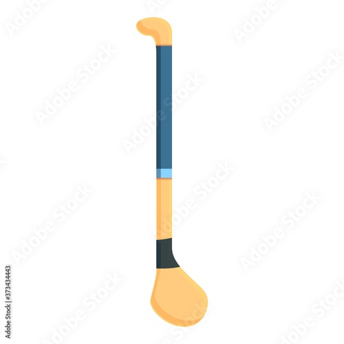Hurling stick equipment icon. Cartoon of hurling stick equipment vector icon for web design isolated on white background photo