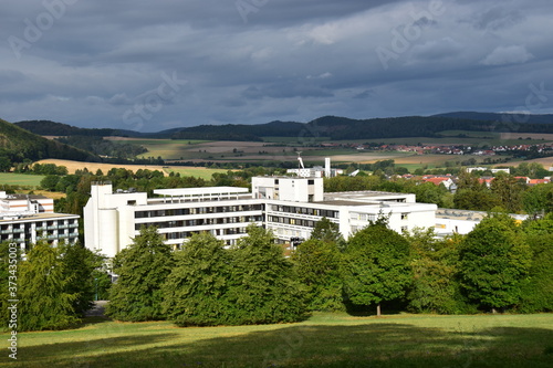 Dunkel Regenwolken über Reinhardshausen photo