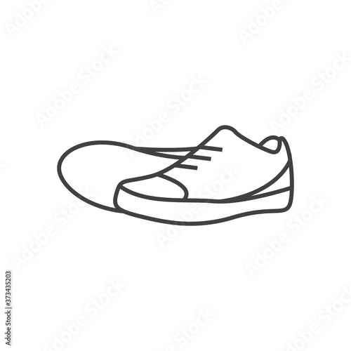 Shoes vector design template vector isolated outline