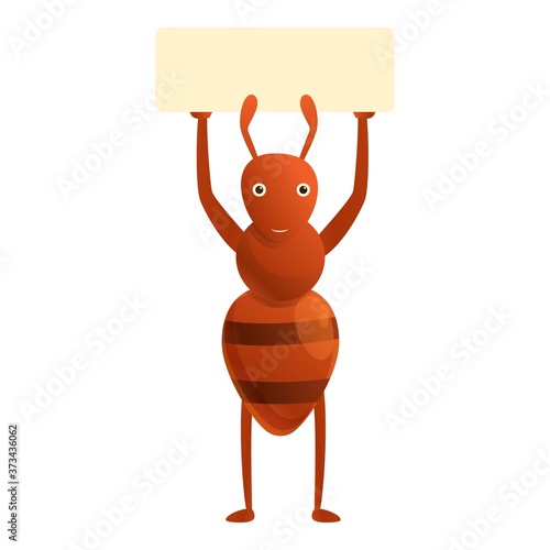Ant sugar stick icon. Cartoon of ant sugar stick vector icon for web design isolated on white background