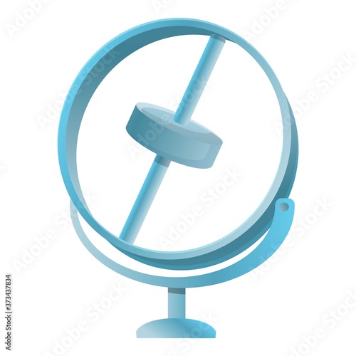 Gyro instrument icon. Cartoon of gyro instrument vector icon for web design isolated on white background