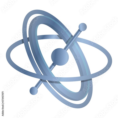 Gyroscope attitude icon. Cartoon of gyroscope attitude vector icon for web design isolated on white background