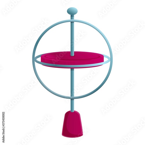 Axis gyroscope icon. Cartoon of axis gyroscope vector icon for web design isolated on white background