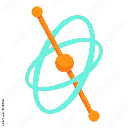 Spiral gyroscope icon. Cartoon of spiral gyroscope vector icon for web design isolated on white background