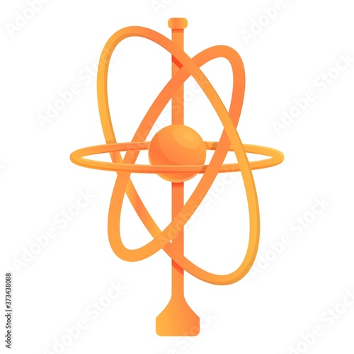 Modern gyroscope icon. Cartoon of modern gyroscope vector icon for web design isolated on white background
