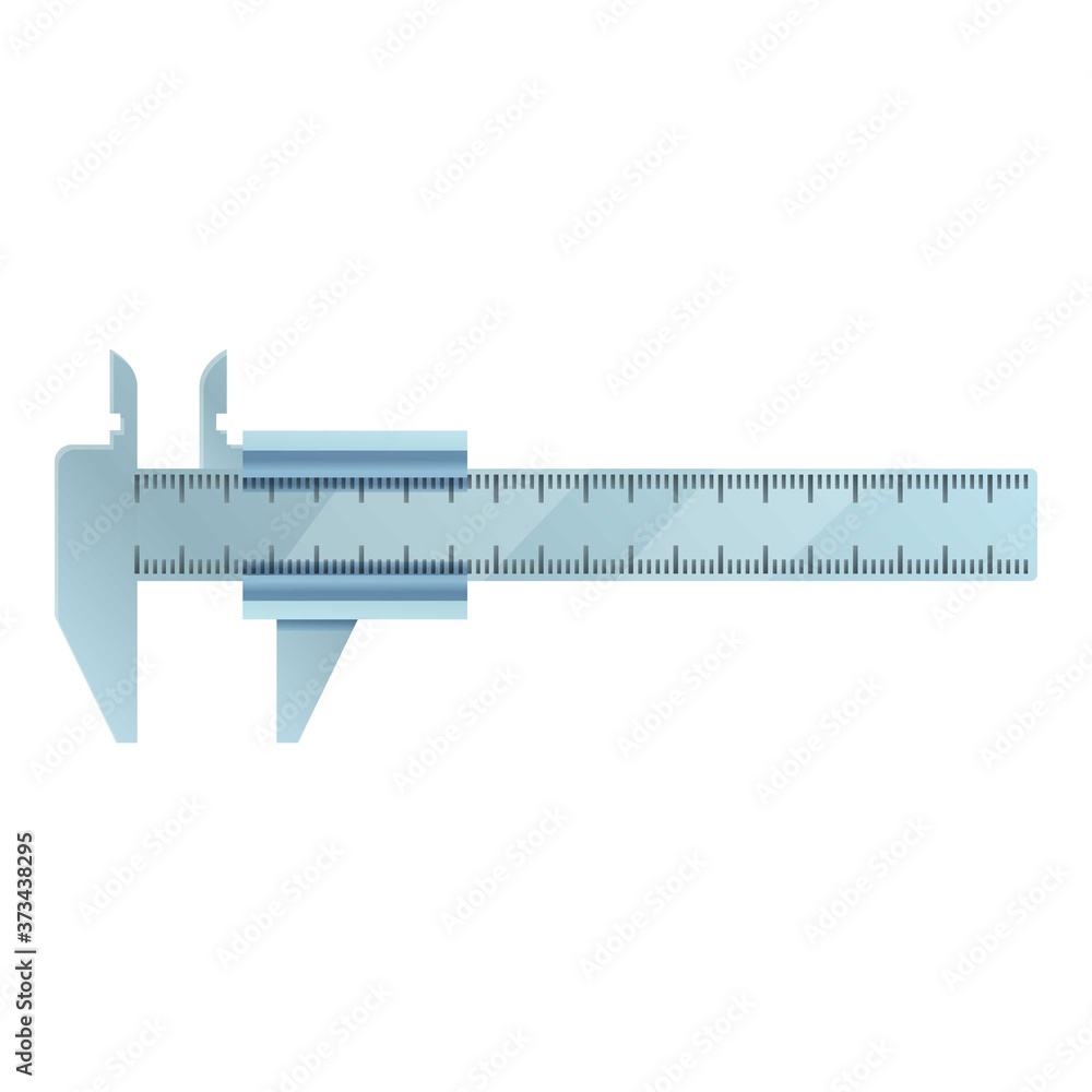 Control caliper icon. Cartoon of control caliper vector icon for web design isolated on white background
