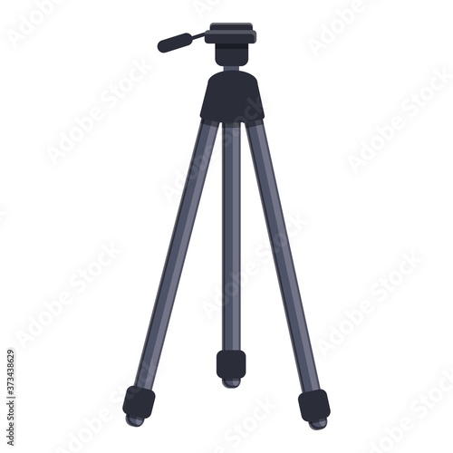 Cinema tripod icon. Cartoon of cinema tripod vector icon for web design isolated on white background