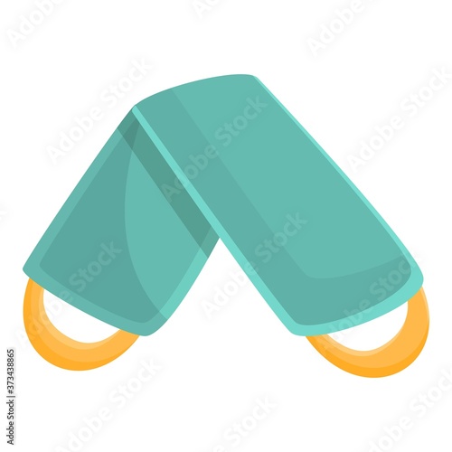 Bath washcloth icon. Cartoon of bath washcloth vector icon for web design isolated on white background