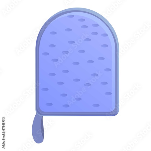 Kitchen washcloth icon. Cartoon of kitchen washcloth vector icon for web design isolated on white background