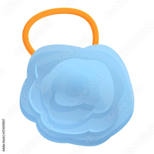 Body washcloth icon. Cartoon of body washcloth vector icon for web design isolated on white background