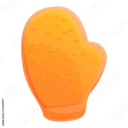 Glove washcloth icon. Cartoon of glove washcloth vector icon for web design isolated on white background