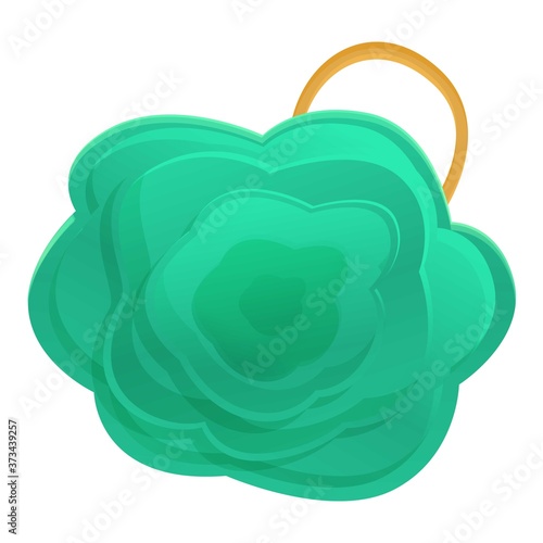 Baby washcloth icon. Cartoon of baby washcloth vector icon for web design isolated on white background