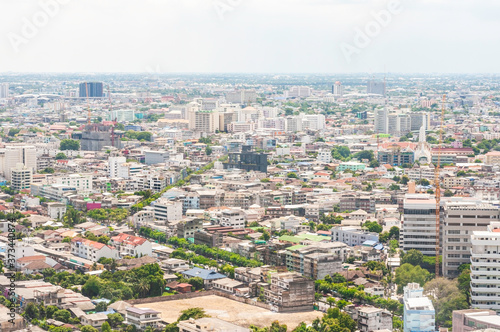Cityscape view from high building, Bangkok Thailand. © ZhouEka