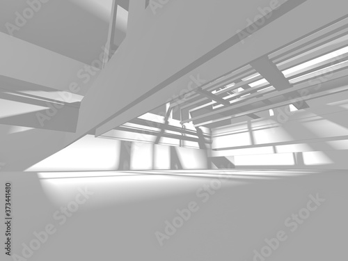 White Modern Background. Abstract Building Concept