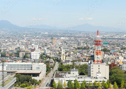 群馬県高崎市の街並み