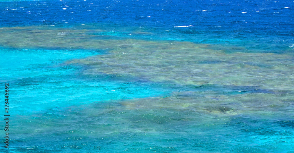 Obraz premium view from sea boat